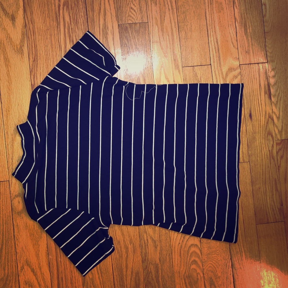 Black and white striped shirt
